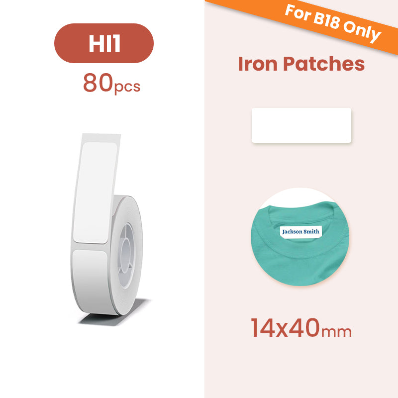 B18 Label Sticker - Iron Patches – Niimbot Label Maker